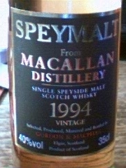 Speymalt From The Macallan Distillery, 1994 Vintage